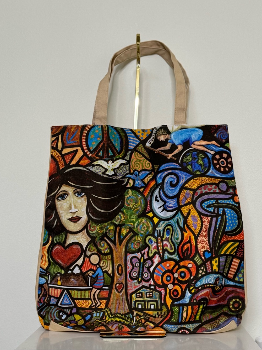 True Religion Canvas Tote Bag